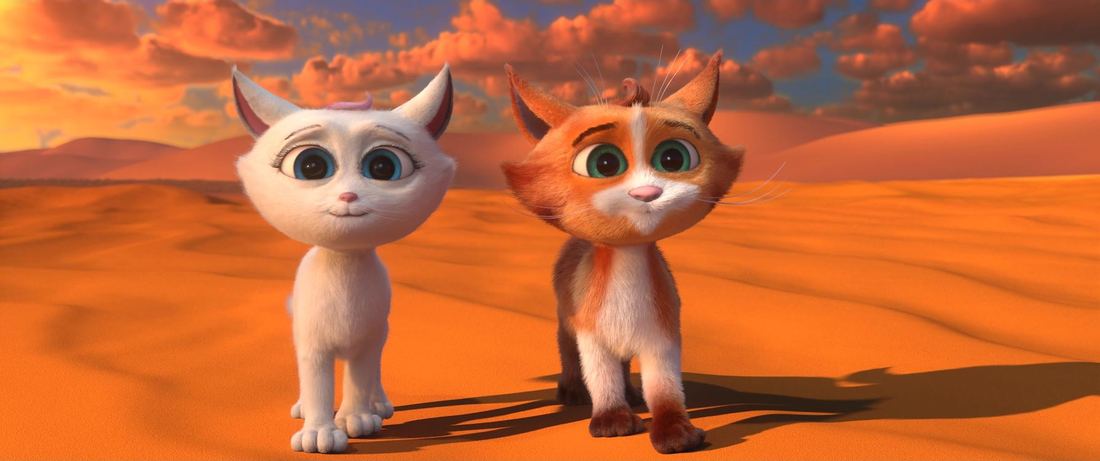 Scene uit Kattenkwaad in Egypte.
